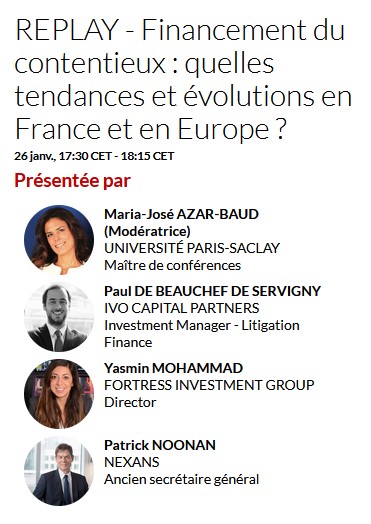 Financement du contentieux quelles tendances et évolutions en france et en europe