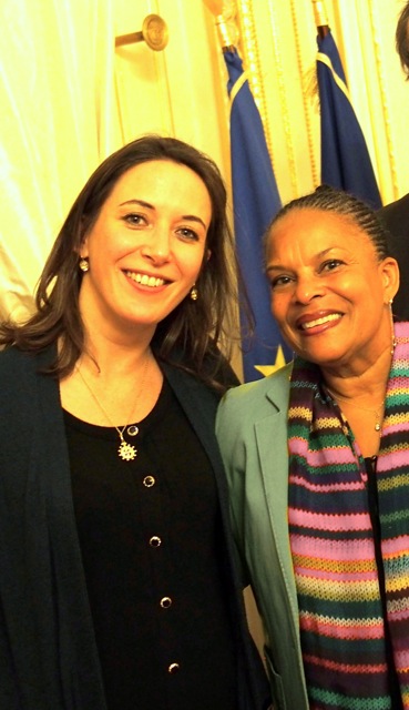 Pauline Abadie Et Mme Le Ministre De La Justice Christiane Taubira