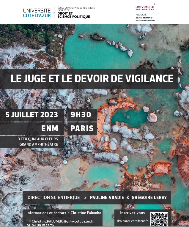 Colloque Juge Et Devoir De Vigilance